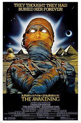 THE AWAKENING movie poster MUMMY susannah YORK charleton HESTON scary 24X36