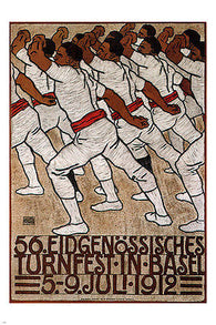 56th National GYMNASTIC FESTIVAL Eduard Renggli SWITZERLAND 1912 24X36 new