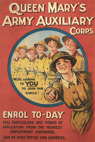 Queen Mary's Army Auxiliary Corps. United Kingdom 24x36 new Collectors Item