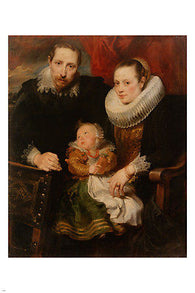 anthony van dyck FAMILY PORTRAIT fine art poster 24X36 FLEMISH BAROQUE NEW