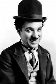 CHARLIE CHAPLIN GRINNING HEAD SHOT poster professional quality RARE 24X36