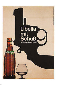 LIBELLA with TRUTH vintage AD poster P ENGELMANN germany 1955 24X36 PRIZED
