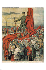 WELCOME the RED ARMY of WORKERS vintage poster russia SOVIET UNION 24X36