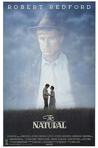 THE NATURAL movie poster ROBERT REDFORD GLENN CLOSE baseball tale 24X36