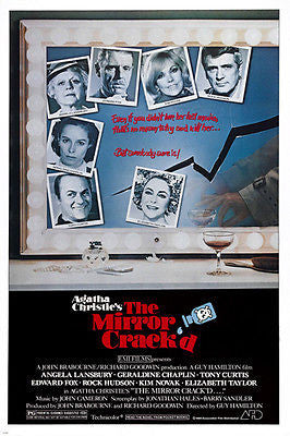 agatha CHRISTIE'S the MIRROR CRACKED movie poster LANSBURY mystery 24X36