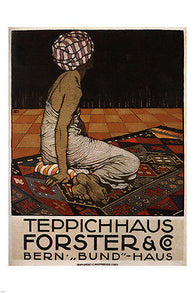 CARPET STORE FORSTER & CO Vintage Poster B Mangold Switzerland 1912 24X36
