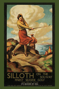 SILLOTH on the SOLWAY vintage ad poster stanislaus BRIEN UK 1932 24X36 rare