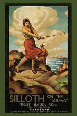 SILLOTH on the SOLWAY vintage ad poster stanislaus BRIEN UK 1932 24X36 rare