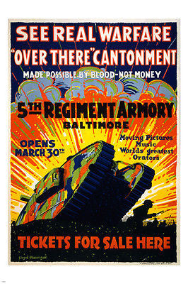 5TH REGIMENT ARMORY BALTIMORE classic ad poster HISTORIC COLORFUL 24X36 hot