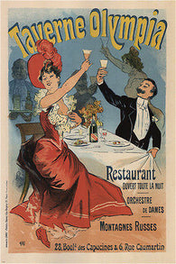 OLYMPIA TAVERN vintage ad poster Jules Chéret France 1899 new 24X36 HOT NEW