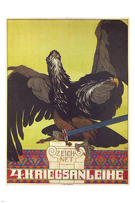 SUBSCRIBE to the 4th war loan VINTAGE POSTER H Lefler Austria-Hungary 24X36