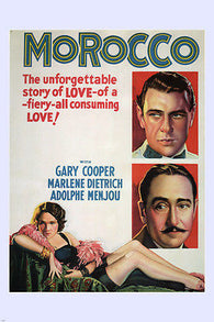 MOROCCO movie poster 1930 gary COOPER marlene DIETRICH FIERY love story 24X36