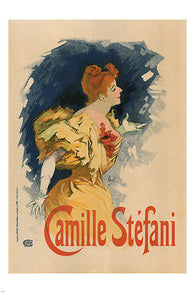 Camile Stéfani VINTAGE AD POSTER Jules Chéret France 1896 24X36 Collectors