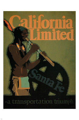 California Limited TRAVEL POSTER Sam Hyde Harris US 1925 24X36 PRIZED