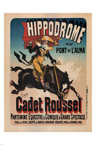 Hippodrome at the Pont de l'Alma VINTAGE POSTER 1882 J. Chéret France 24X36