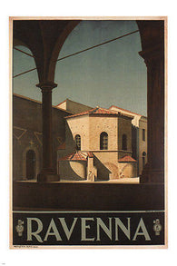 RAVENNA vintage travel POSTER Giovanni Guerrini ITALY 1928 24X36 HOT rare
