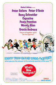 what's new PUSSYCAT peter SELLERS ursula ANDRESS woody ALLEN comedy 24X36