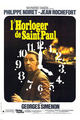 1974 L'HORLOGER de SAINT PAUL movie poster FRENCH CRIME drama 24X36