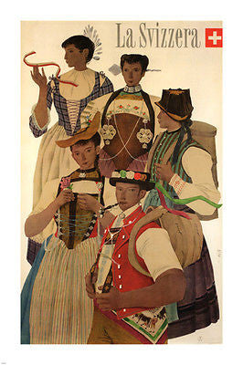 SWITZERLAND VINTAGE AD POSTER Kurt Wirth Switzerland 1952 24X36 First Rate
