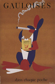 Cigarette DONALD BRUN Switzerland 1959 VINTAGE ad poster 24X36 RARE NEW