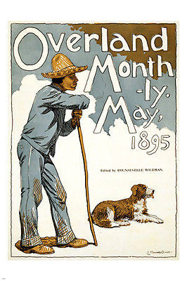 Overland Monthly May 1895 VINTAGE POSTER 24X36 magazine cover RARE