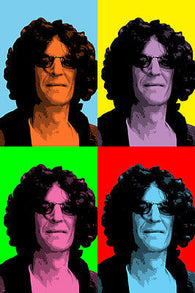 CELEBRITY SHOCK JOCK HOWARD STERN pop art poster multiple images 24X36 new
