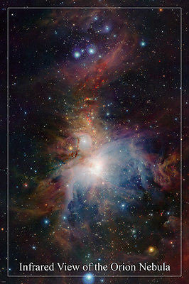 INFRARED VIEW OF the Orion nebula SPACE IMAGE poster 24X36 hot NEW rare!