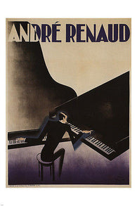 André Renaud VINTAGE AD POSTER Paul Colin FRANCE 1929 24X36 first rate