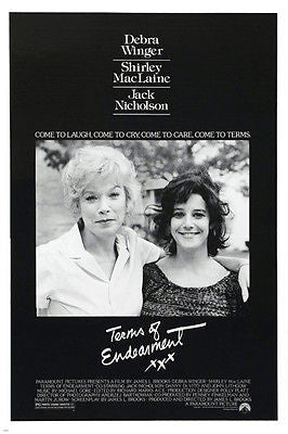 TERMS OF ENDEARMENT movie poster Debra Winger Shirley Maclaine FAMILY 24X36