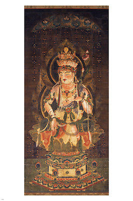 Eleven-faced GODDESS OF MERCY Fine Art Poster Nara Japan 24X36 BUDDHIST