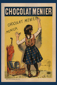 Menier chocolat VINTAGE ad POSTER firmin BOUISSET france 1896 24X36 classic
