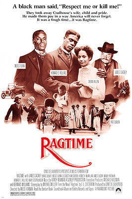 RAGTIME movie poster DEBBIE ALLEN MOSES GUNN JAMES CAGNEY racial story 24X36