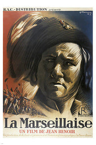 LA MARSEILLAISE movie poster JEAN RENOIR director FRENCH REVOLUTION 24X36