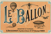 LE BALLON POSTER 1883 French Aeronautical Journal RARE HOT NEW-VW0