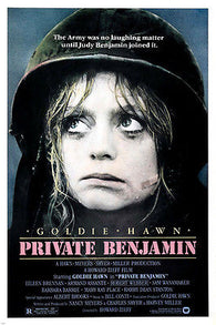 GOLDIE HAWN private BENJAMIN movie poster ARMAND ASSANTE army COMICAL 24X36