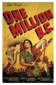 One million bC by Hal Roach MOVIE POSTER1940 adventure 24X36 HOT NEW RARE