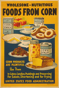 CORN PRODUCTS vintage ad poster KITCHEN COLLECTORS baked goods ART 24X36