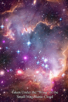 taken under wing of small magellanic cloud SPACE IMAGE POSTER 24X36 new!