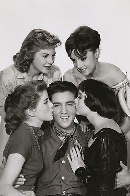 ELVIS PRESLEY king creole movie still POSTER KISSES top quality SMILE 24X36