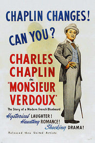 MONSIEUR VERDOUX movie poster CHARLIE CHAPLIN colorful NEW REFINED 24X36