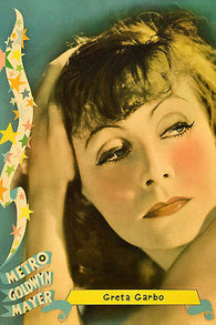 GRETA GARBO HEADSHOT poster RETOUCHED EVOCATIVE brooding RARE 24X36