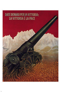 GIVE MONEY to the VICTORY vintage ad poster GIRUS italy 1917 24X36 WAR PEACE
