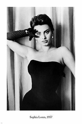starlet SOPHIA LOREN vintage photo poster 1957 24X36 Famous Actress