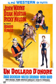 Un Dollaro D'Onore JOHN WAYNE ANGIE DICKINSON sexy WESTERN action 24X36