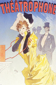 CLASSIC FRENCH THEATROPHONE POSTER lady man gentleman fancy dress  24X36