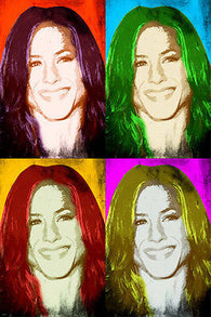 POP art POSTER jennifer anniston celebrity ACTRESS multiple images 24X36