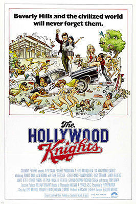 the HOLLYWOOD KNIGHTS movie poster BEVERLY HILLS halloween CAMPY 24X36