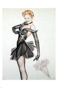 WWII Pin-up Girl Blaine Vivian POSTER 24X36 Sexy Costume SPIRITED REDHEAD