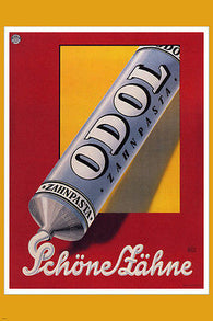 Odol Zahnpasta VINTAGE AD POSTER Austria 1925 24X36 Retro Prized Cool