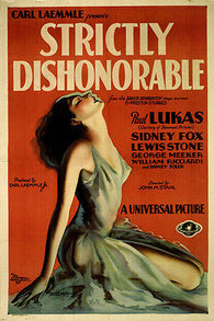 Strictly dishonorable by John M. Stahl MOVIE POSTER 1931 24X36 NEW hot RARE